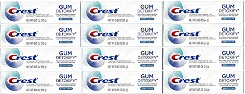 Crest Gum Detoxify Toothpaste, Deep Clean, Travel Size, 0.85 oz (24g) - Pack of 12